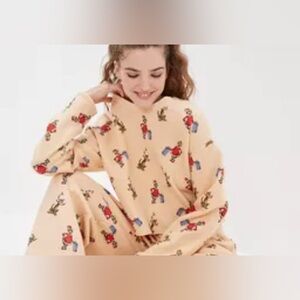 American Eagle Outfitters How The Grinch Stole Christmas Crop Pullover Sweater